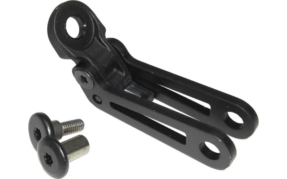 Scheinwerfer-Halter Alu Busch & Müller, schwarz für Gabelmontage Super-Preis