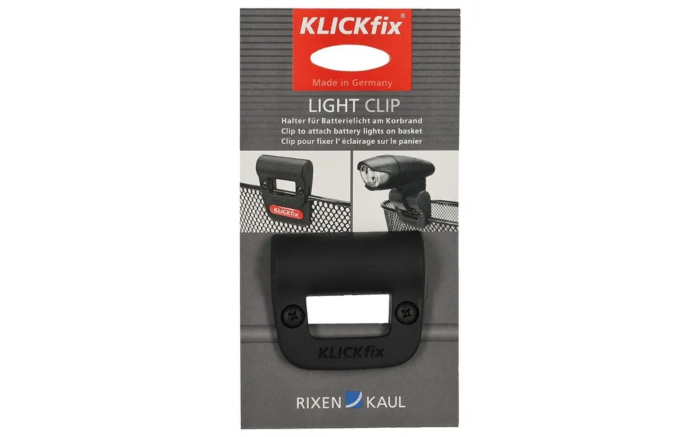 Bestpreis Klickfix Zubehörhalter Light Clip schwarz, für Körbe, Ø 24mm, ca. 25g