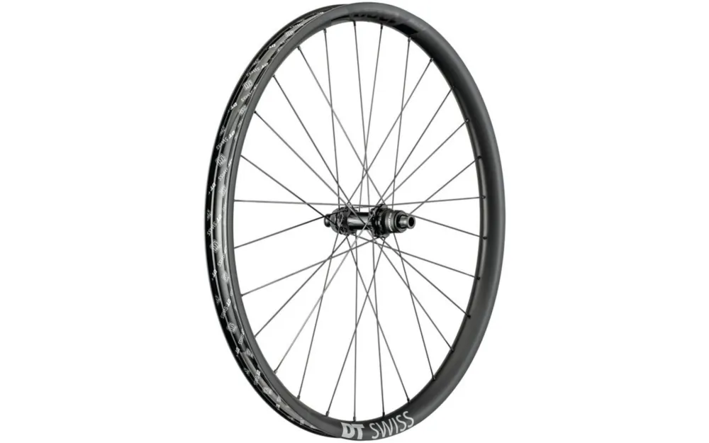 Zertifiziert DT Swiss Laufrad EXC1200 Spline DB, Carbon, Centerlock TA Boost, Sram - vorne