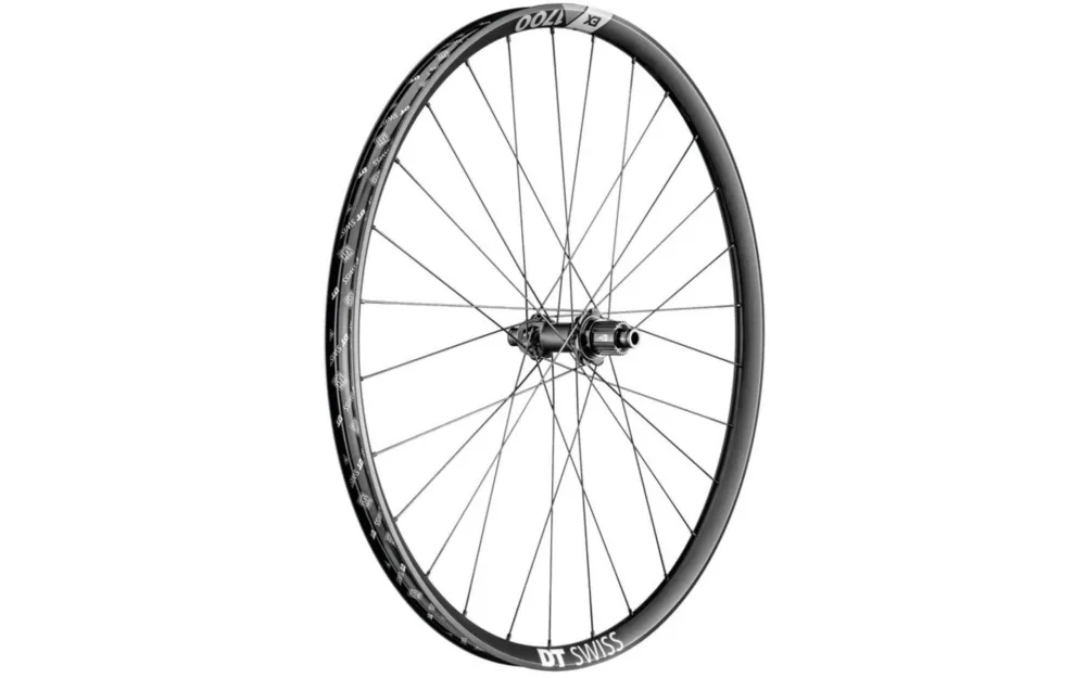 Wochenendangebot DT Swiss Laufrad EX 1700 Spline DB 30mm Alu,sw, TA, Center-Lock - hinten