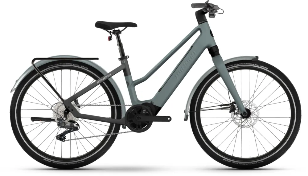 Garantierte Lieferung Winora iRide Pure X10 - 400 Wh - 27,5 Zoll - Trapez - nile blue matt, black matt - Größe 48 CM