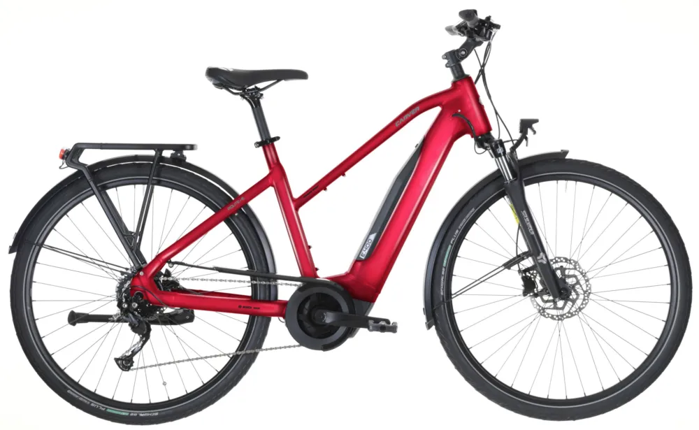Bestpreis Carver Route E.400 - 400 Wh - 28 Zoll - Trapez - 2026 - red/black/silver - Größe 50 CM