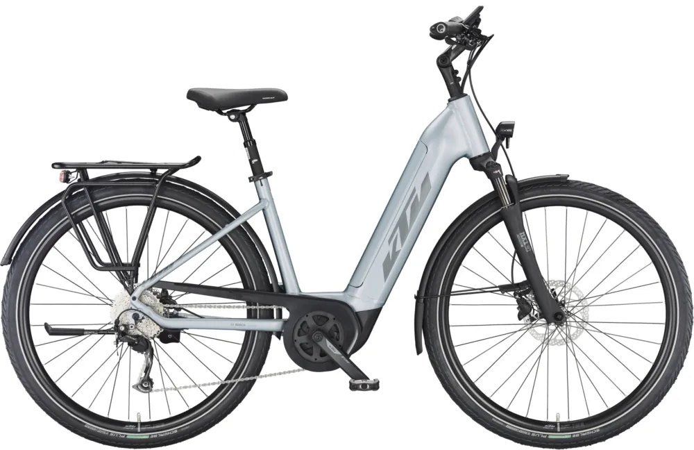 Knallerangebot KTM Macina Tour P510 - 500 Wh - 28 Zoll - Tiefeinsteiger - azzurro silver matt (grey+blue) - Größe 56 CM