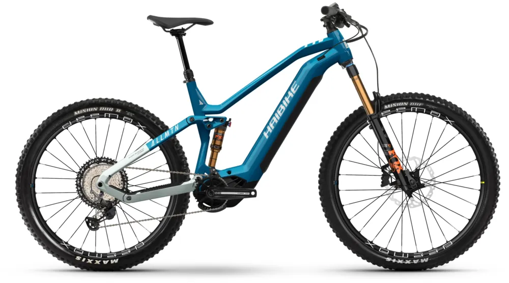 Haibike Allmtn 10 - 720 Wh - 29 - 27,5 Zoll - Fully - blue/silver - gloss glänzend - Größe L Kostenfreie Lieferung