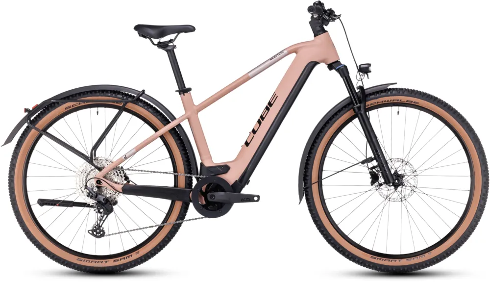 Sonderangebot Cube Reaction Hybrid Pro 500 Allroad - 500 Wh - 29 Zoll - Diamant - blushrose´n´silver - Größe 17 ZOLL