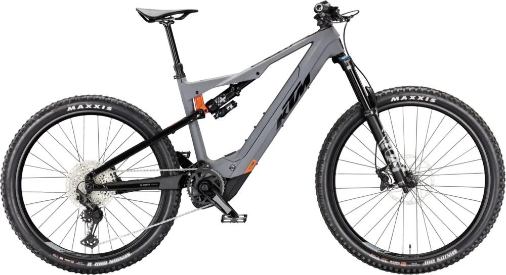 Schnäppchen KTM Macina Kapoho Pro Ltd - 800 Wh - 29 - 27,5 Zoll - Fully - Grey Matt/Flaming Black/Black/Orange Glossy - Größe L / 48 CM