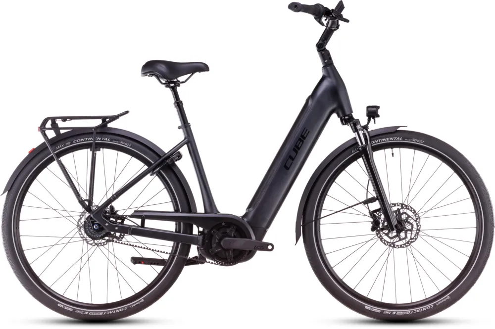 Garantierte Lieferung Cube Supreme RT Hybrid Deluxe EX 625 - 625 Wh - 28 Zoll - Tiefeinsteiger - metalblack´n´glossy - Größe 50 CM