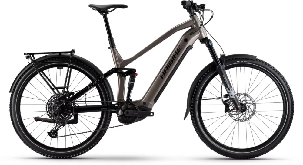 Markenprodukt Haibike Adventr 10 - 800 Wh - 27,5 Zoll - Fully - met.sand/black glänzend - Größe L