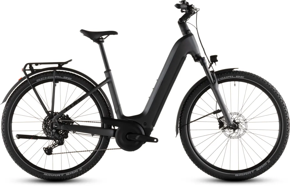 Markenware Cube Nuride Hybrid Performance 600 - 600 Wh - 28 Zoll - Tiefeinsteiger - 2026 - slapgrey´n´black - Größe 46 CM