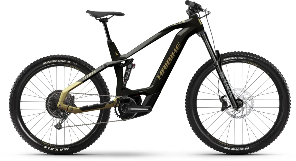 Meistverkauft Haibike Allmtn CF 8 - 750 Wh - 29 - 27,5 Zoll - Fully - black/gold - gloss glänzend - Größe S