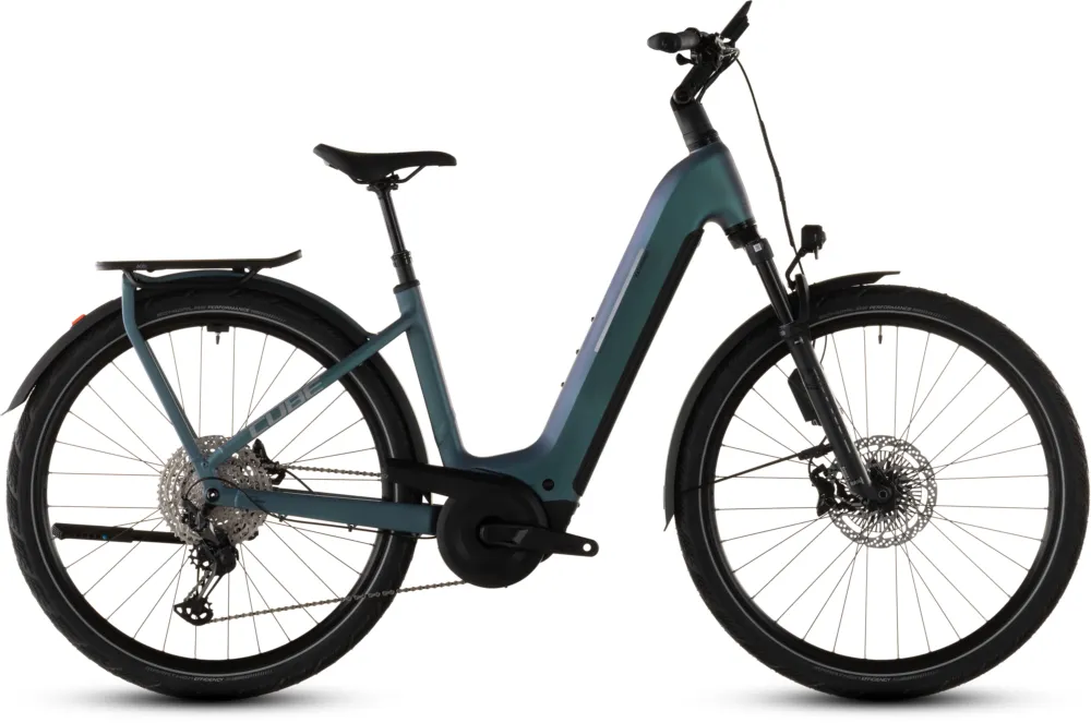 Günstig Cube Kathmandu Hybrid EXC 800 - 800 Wh - 28 Zoll - Tiefeinsteiger - 2026 - smaragdgrey´n´prism - Größe 54 CM