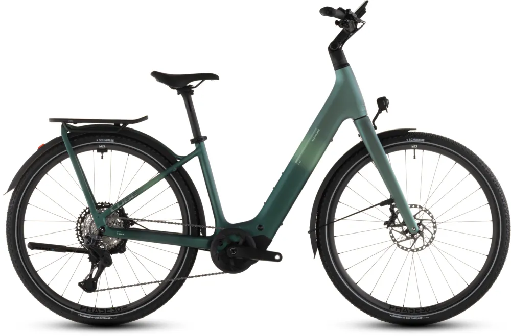 Ausverkauf Cube Kathmandu Hybrid C:62 SLT 400X - 400 Wh - 28 Zoll - Tiefeinsteiger - 2026 - seafoam´n´chrome - Größe 46 CM
