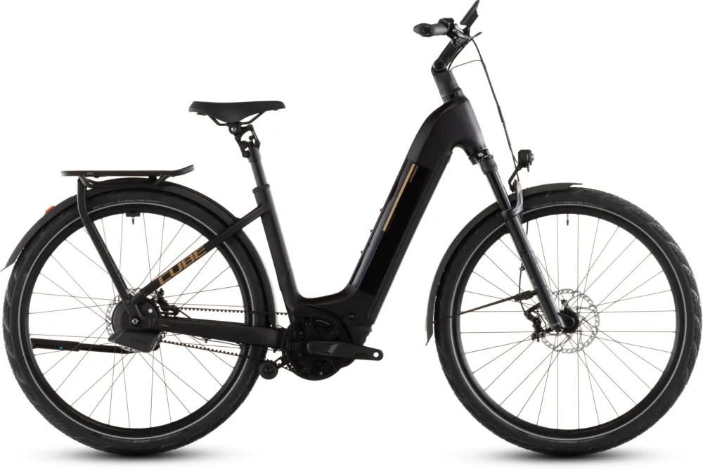 Preisknaller Cube Kathmandu Hybrid Comfort SLX 800 - 800 Wh - 28 Zoll - Tiefeinsteiger - 2026 - solareclipse´n´gold - Größe 46 CM
