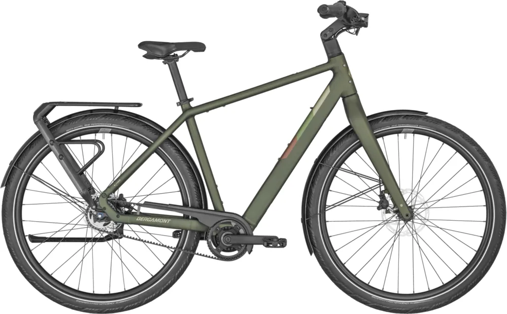 Preisreduziert Bergamont E-Vitess Expert Gent - 360 Wh - 28 Zoll - Diamant - matt khaki green - Größe 52 CM