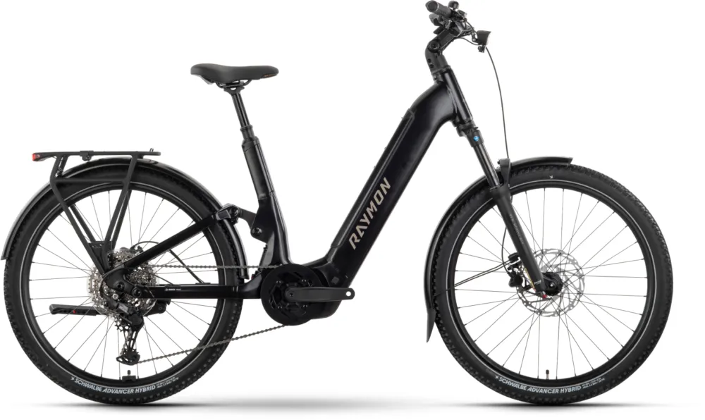 Kracherpreis Raymon Tavano Comp - 800 Wh - 27,5 Zoll - Tiefeinsteiger - 2026 - black/stealth - Größe XL