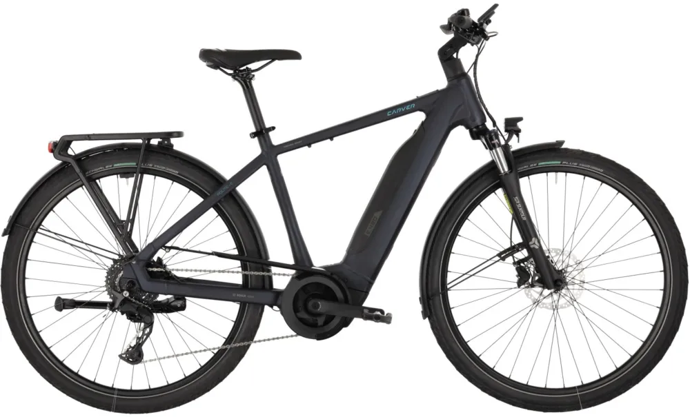 Schnäppchen Carver Route E.420 - 545 Wh - 28 Zoll - Diamant - 2026 - black blue/dark anthracite/tur - Größe 50 CM