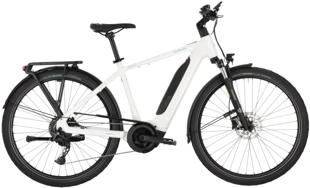 Carver Route E.420 - 545 Wh - 28 Zoll - Diamant - 2026 - white/grey/light-blue - Größe 65 CM Jetzt Bestellen