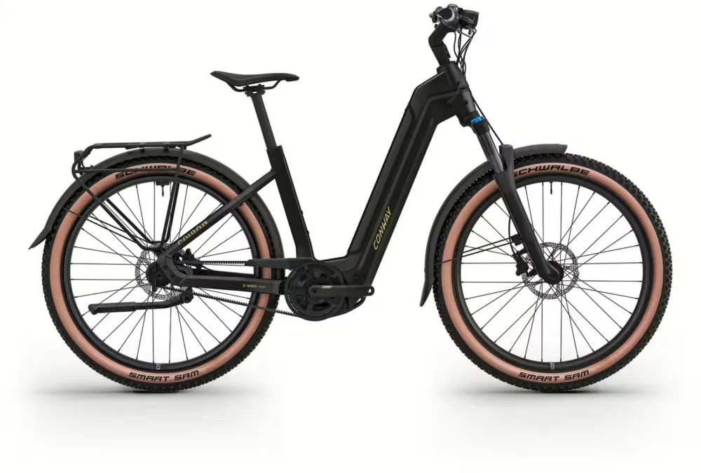 Conway Cairon C 1.0 B 800 - 800 Wh - 27,5 Zoll - Tiefeinsteiger - 2026 - black - gold - Größe M / 45 CM Angebot
