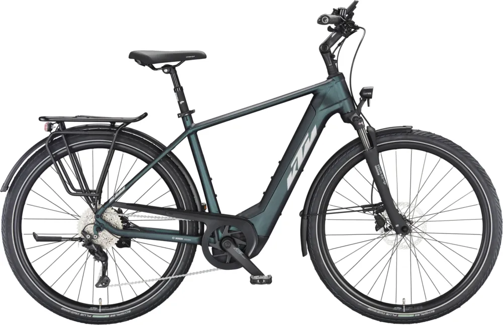 Heißes Angebot KTM Macina Tour CX 510 - 500 Wh - 28 Zoll - Diamant - green purple flip matt (silver+green) - Größe 51 CM