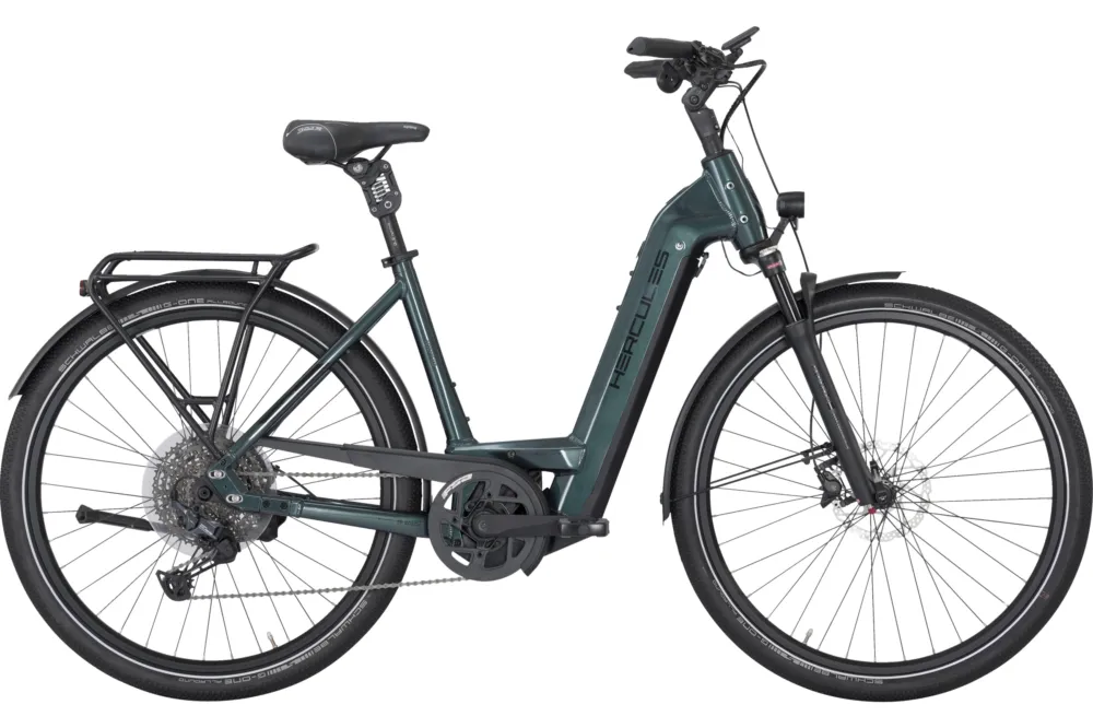 Billig Hercules Futura HD I-11 - 750 Wh - 28 Zoll - Tiefeinsteiger - coral blue-glossy - Größe 45 CM