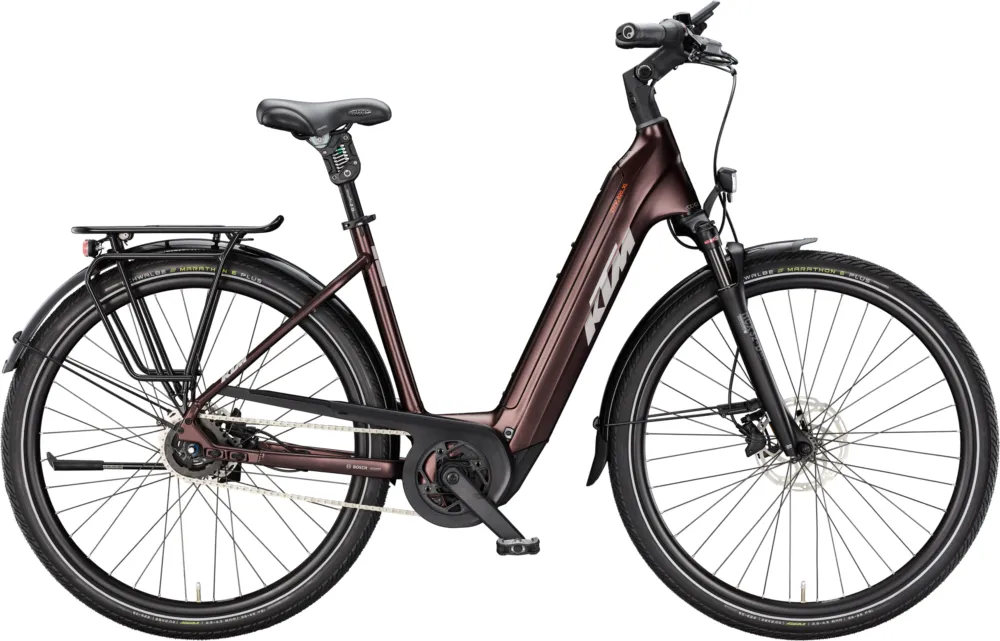 KTM Macina City 820 XL - 800 Wh - 29 Zoll - Tiefeinsteiger - Black Lava Matt (Grey+Orange) - Größe 43 CM Schneller Versand