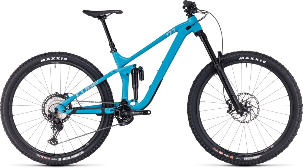 Günstig Cube Stereo ONE77 Race 29 - 29 Zoll - Fully - bondiblue´n´grey - Größe L