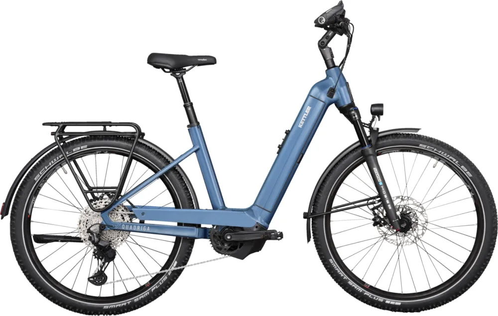 Kettler Quadriga Town & Country Comp C - 750 Wh - 27,5 Zoll - Tiefeinsteiger - Dark Blue matt - Größe 42 CM Expressversand