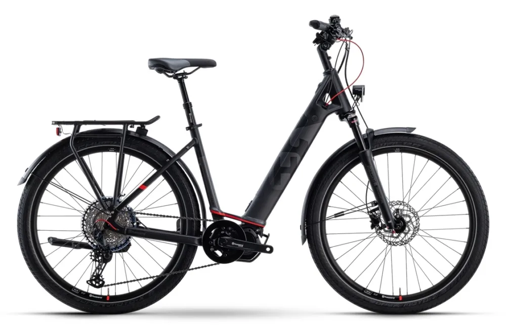 Heißes Angebot Husqvarna Gran Urban 5 - 504 Wh - 27,5 Zoll - Tiefeinsteiger - Black / Anthracite / Red - Größe M/50CM