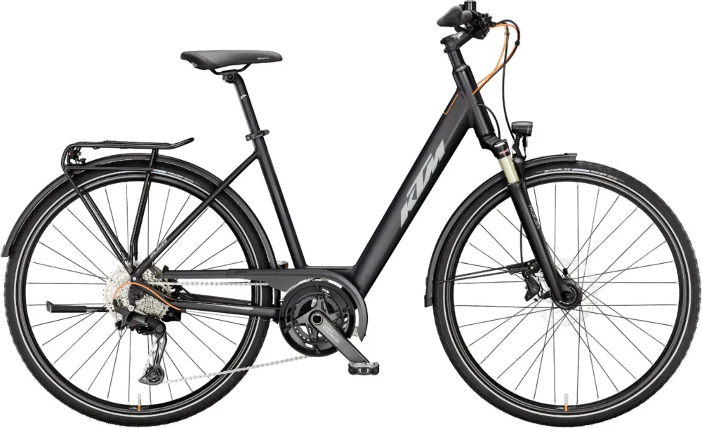 Nur Heute KTM Life 1964 - 28 Zoll - Tiefeinsteiger - Black matt (grey+orange) - Größe 56 CM