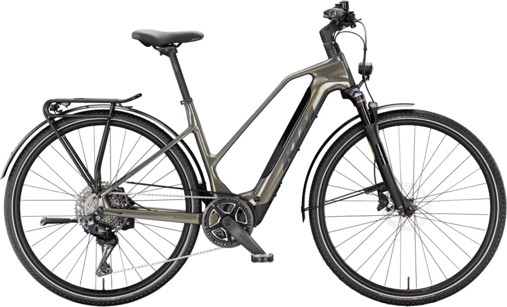 KTM Macina Sport SX Elite Di2 - 400 Wh - 28 Zoll - Trapez - 2026 - Olive Pearl/Black Matt - Größe 51 CM Finale Aktion