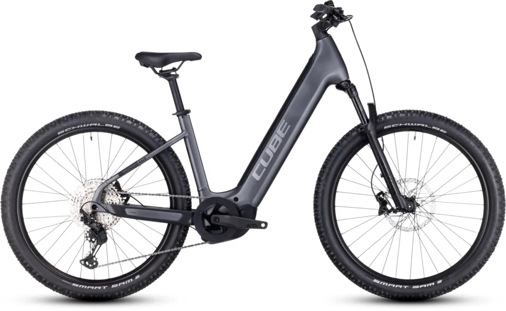 Nur Heute Cube Reaction Hybrid Race 625 - 625 Wh - 27,5 Zoll - Tiefeinsteiger - grey´n´metal - Größe L