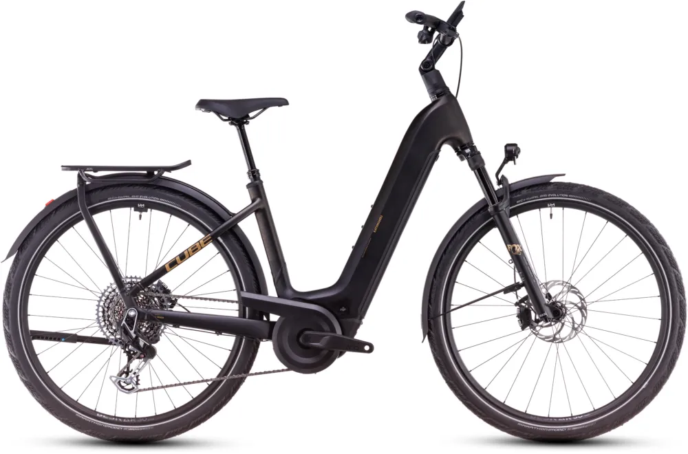 Cube Kathmandu Hybrid SLT 800 - 800 Wh - 28 Zoll - Tiefeinsteiger - golddust´n´black - Größe 46 CM Zertifiziert