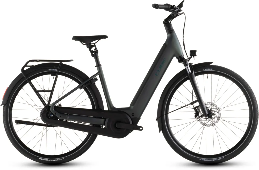 Ausverkauf Cube Supreme RT Hybrid Comfort EXC 600 - 600 Wh - 26 Zoll - Tiefeinsteiger - 2026 - sagebrushgreen´n´prism - Größe 42 CM