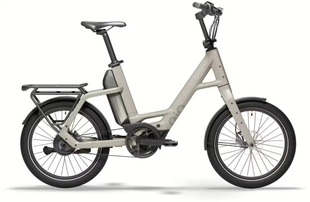 QiO Compact PE - 545 Wh - 20 Zoll - Compact - 2026 - Lunar White Matt - Größe 48 CM Direkt Vom Hersteller