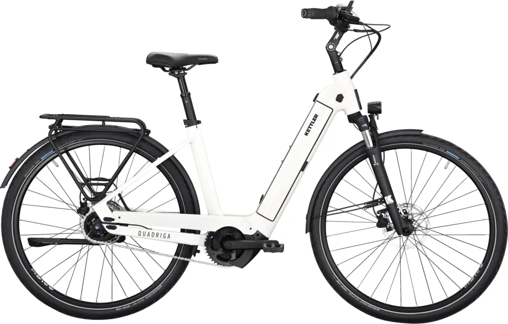 Kettler Quadriga P5 FL - 625 Wh - 28 Zoll - Tiefeinsteiger - white alysium shiny - Größe 43 CM Begrenztes Angebot