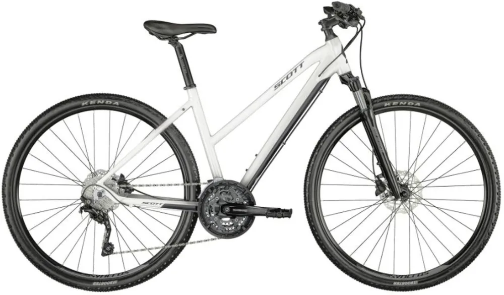Echt Scott Sub Cross 20 Lady - 28 Zoll - Trapez - Pearl Snow White Gloss - Größe L
