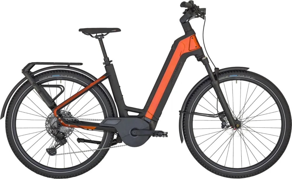 Neuheit Bergamont E-Ville SUV Elite - 625 Wh - 28 Zoll - Tiefeinsteiger - 2026 - shiny dirty orange - Größe XL