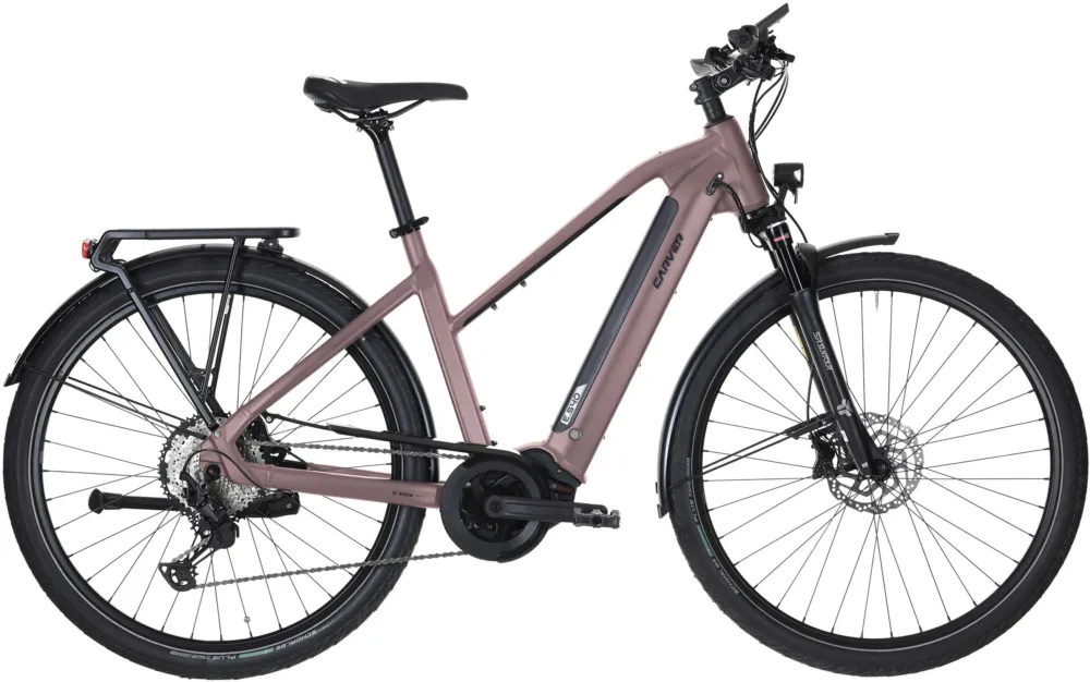 Heißes Angebot Carver Route E.540 - 625 Wh - 28 Zoll - Trapez - 2026 - shadow rouge metallic/black/dark anthracite - Größe 55 CM