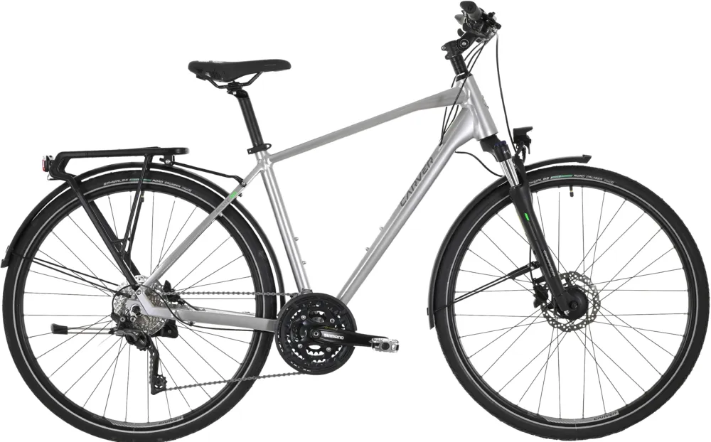 Carver Route 130 - 28 Zoll - Diamant - midgrey anthracite neongreen - Größe 55 CM Aktuell