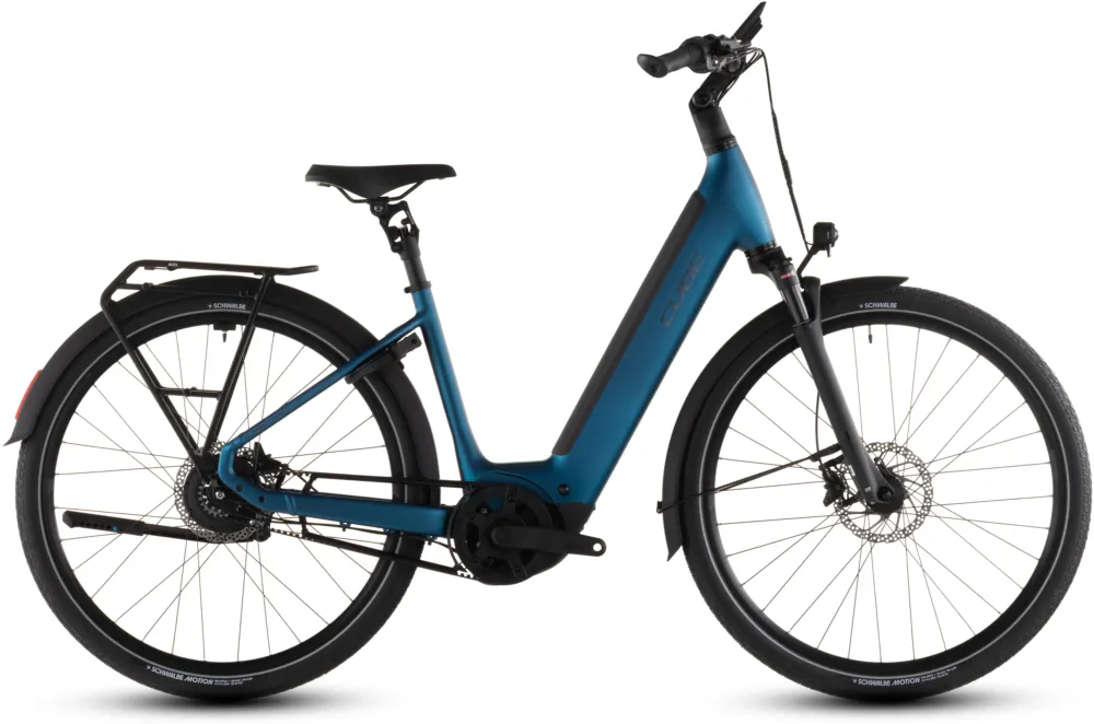 Online Kaufen Cube Supreme Hybrid Deluxe Pro 600 - 600 Wh - 26 Zoll - Tiefeinsteiger - 2026 - electricblue´n´chrome - Größe 42 CM