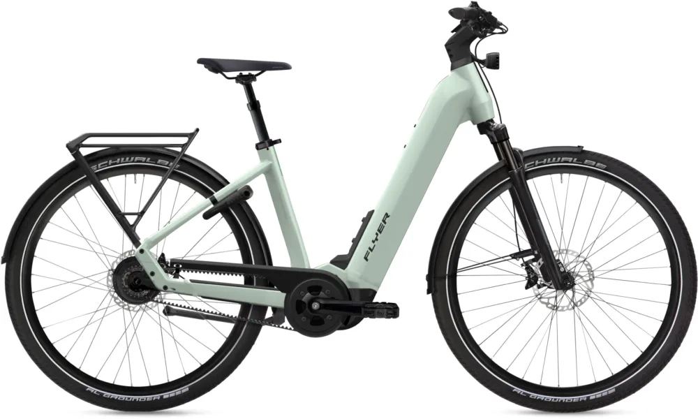 Günstig Flyer G1 Upstreet 7.23 - 750 Wh - 28 Zoll - Tiefeinsteiger - Frosty Sage Gloss - Größe XL