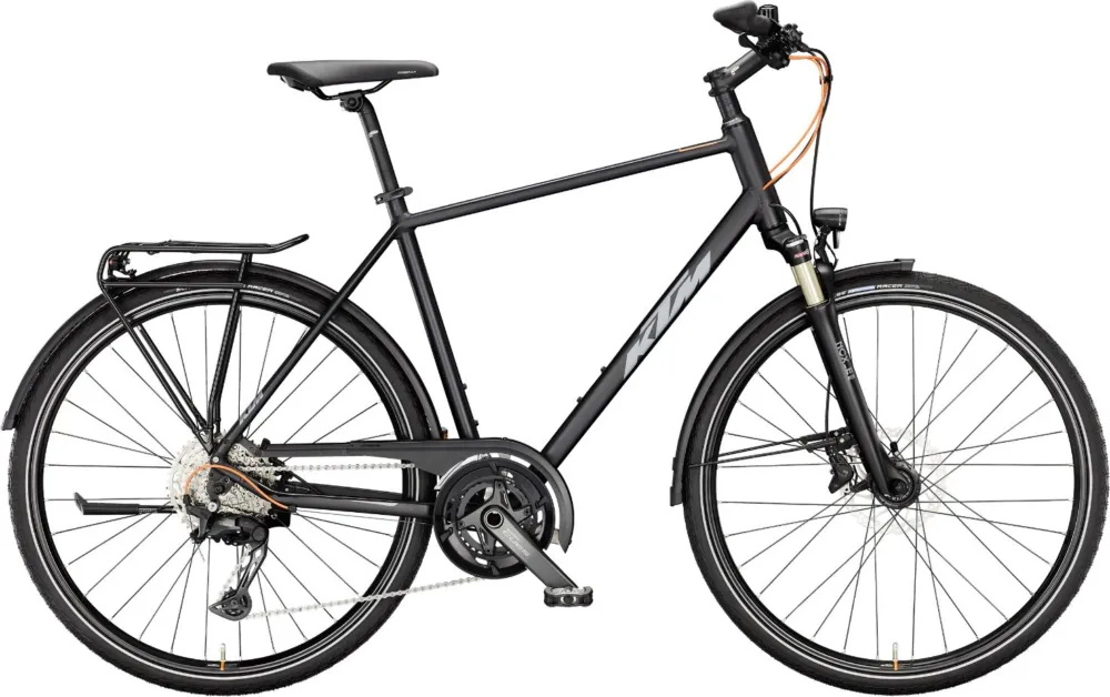 KTM Life 1964 - 28 Zoll - Diamant - Black matt (grey+orange) - Größe 56 CM Kostenfreie Lieferung