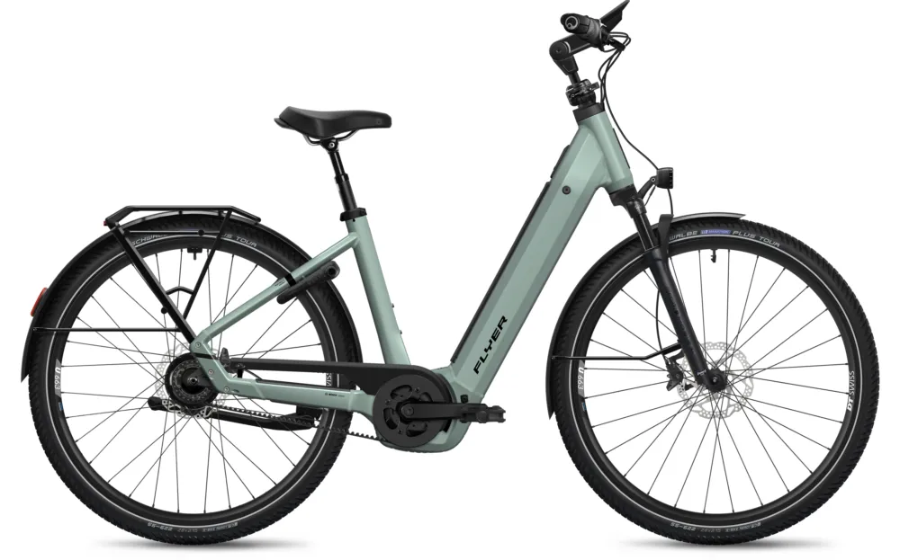 Flyer G2 Gotour 7.43 - 800 Wh - 28 Zoll - Tiefeinsteiger - Green Shading Gloss - Größe S Schneller Versand