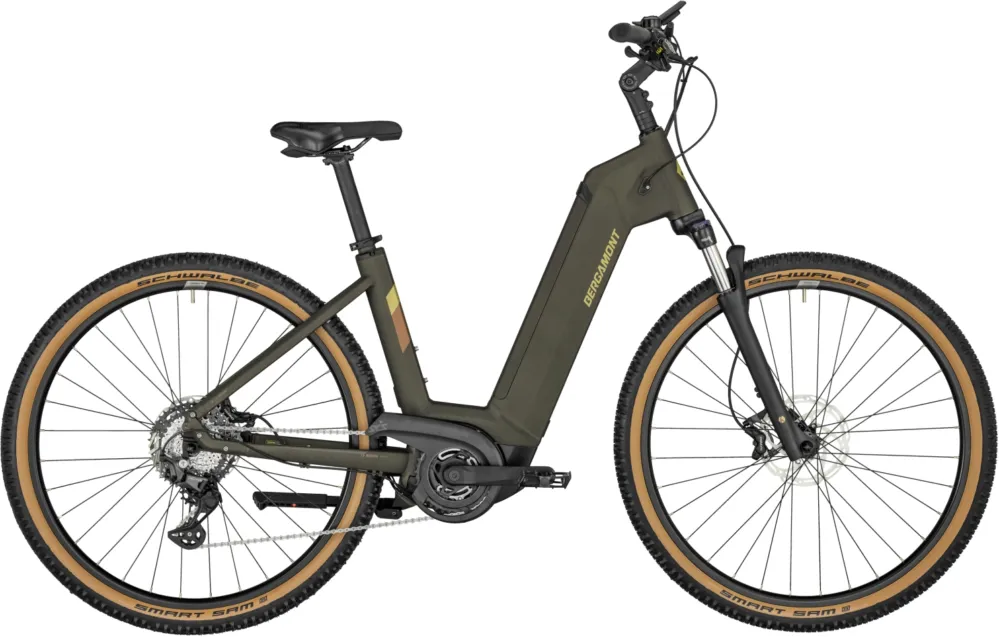 Solange Der Vorrat Reicht Bergamont E-Horizon SUV Cross Wave - 625 Wh - 28 Zoll - Tiefeinsteiger - matt dark olive green - Größe 52 CM
