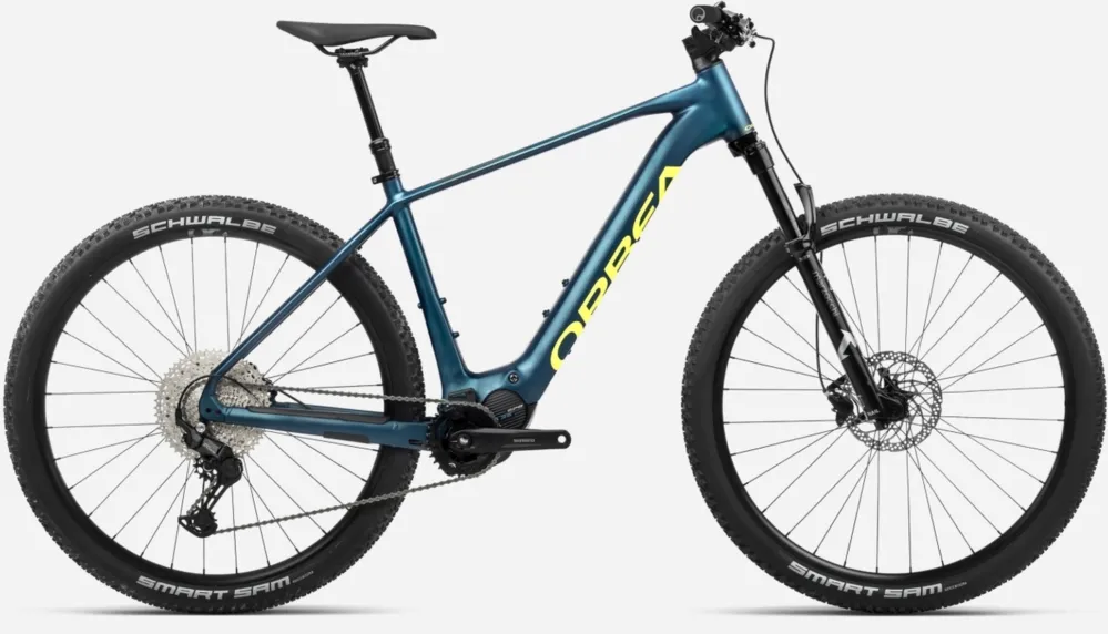 Neue Kollektion Orbea Urrun 30 - 540 Wh - 29 Zoll - Diamant - Borealis Blue - Luminous Yellow - Größe L