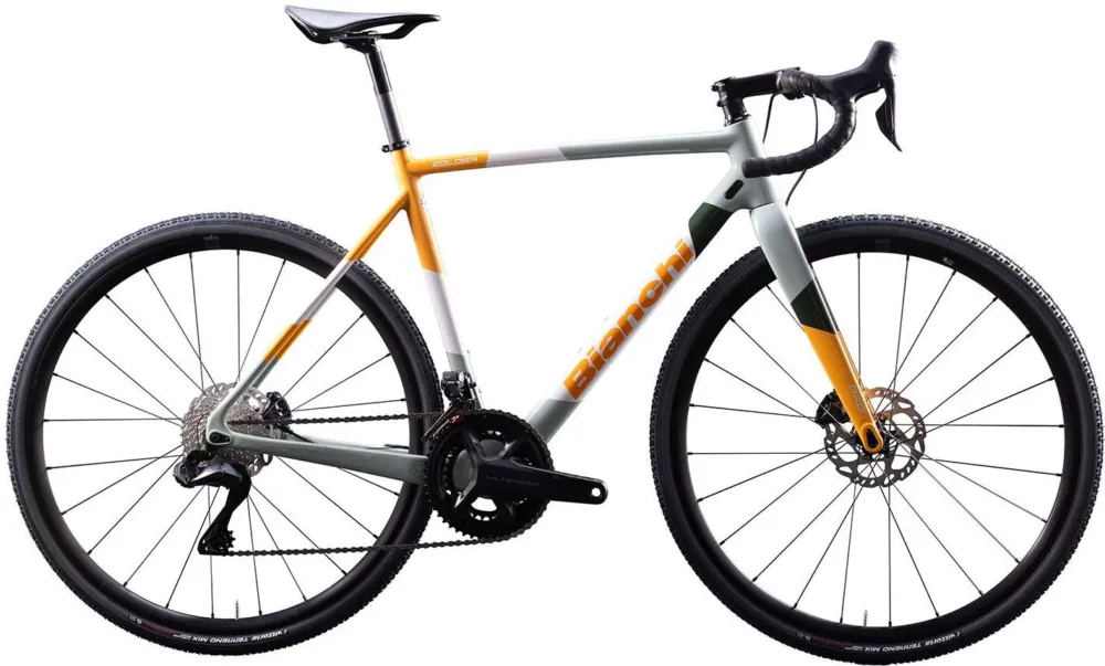 Neu Bianchi Zolder Pro - GRX 610 - 28 Zoll - Diamant - 2026 - YE / Tangerine Orange / White - Desert Green Gloss - Größe 58 CM