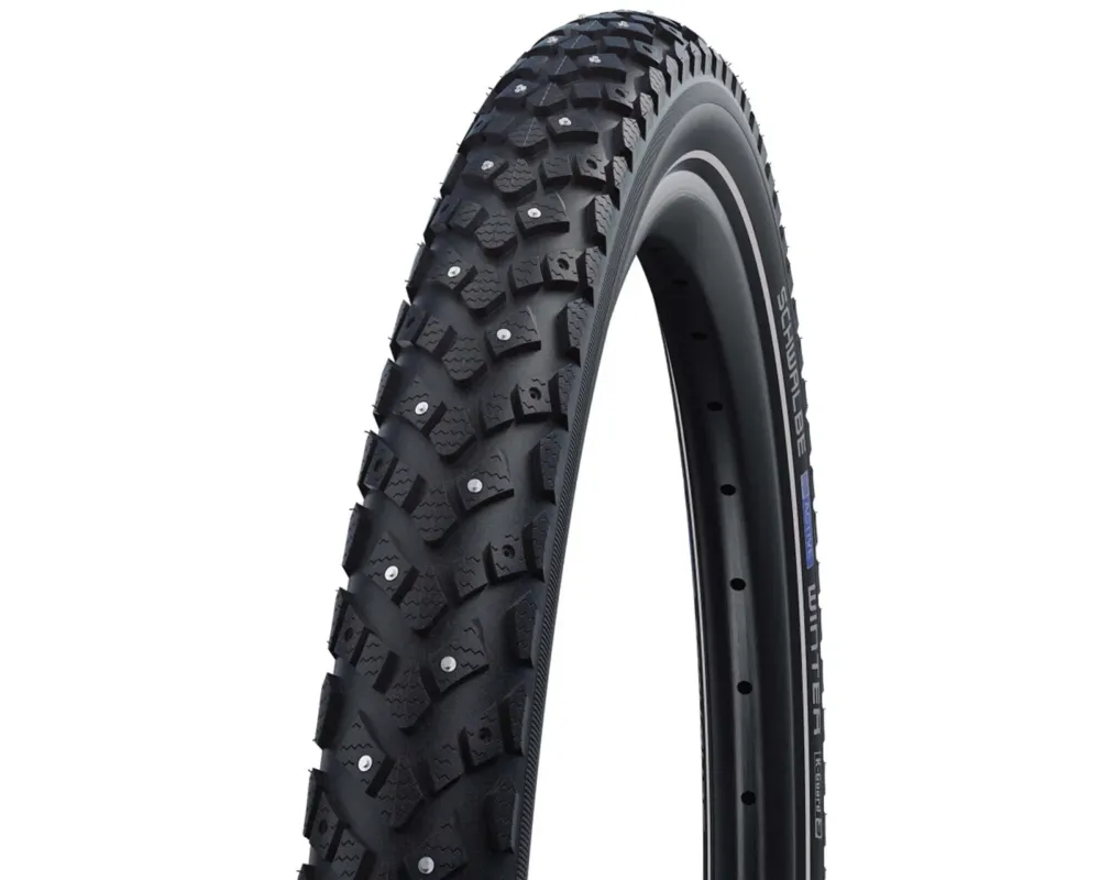 Ausverkauf Marathon Winter 28x1.20 Zoll Spike-Reifen Actine Line K-Guard 118 Spikes | schwarz-reflex 30-622