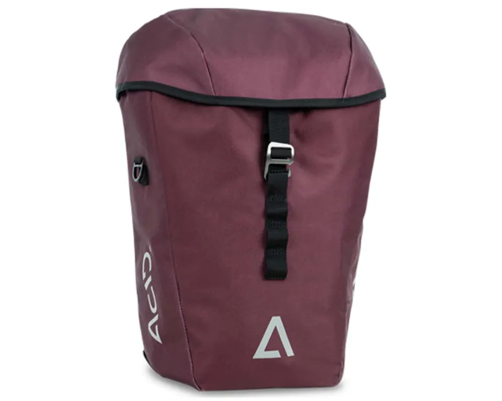 Bestseller Acid Seitentasche City 20 SMLink - 20 Liter Gepäckträgertasche (Einzeltasche) | red