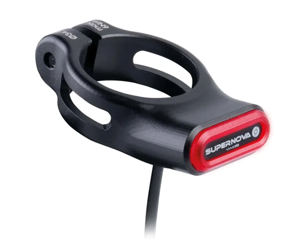 Rücklicht TL3 für Sattelstützmontage 12V StVZO | schwarz 31.6 mm Zertifiziert