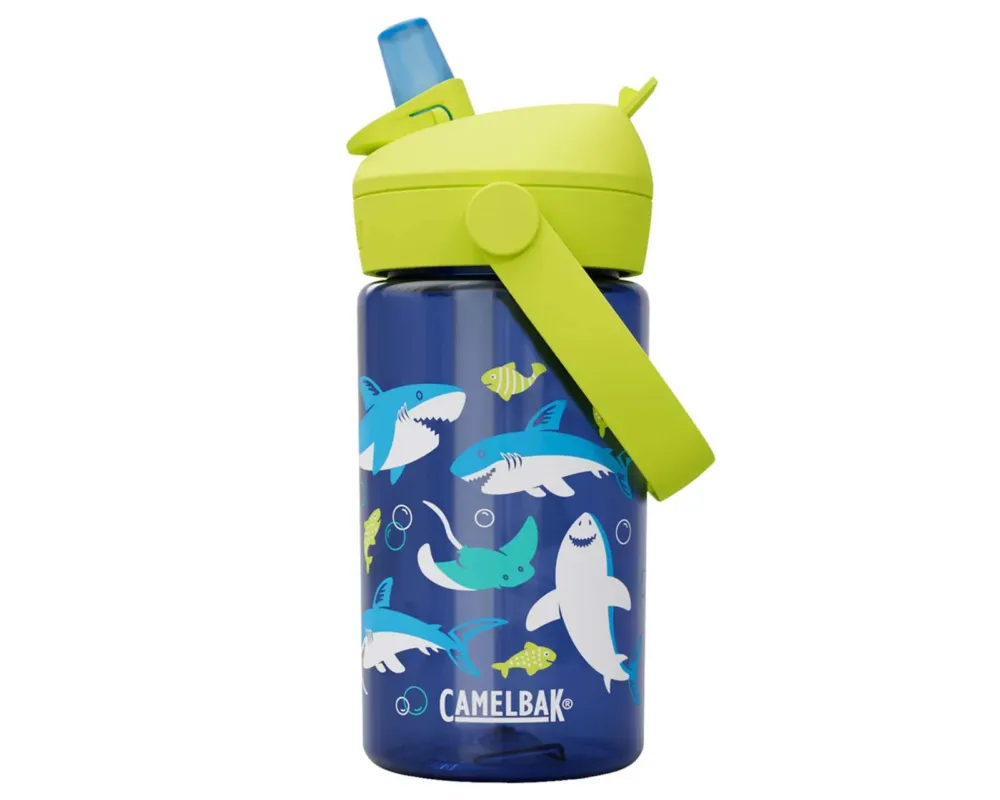 Thrive Flip Straw Kids 0.4 Liter Wasserflasche | sharks and rays Sofort Bestellen